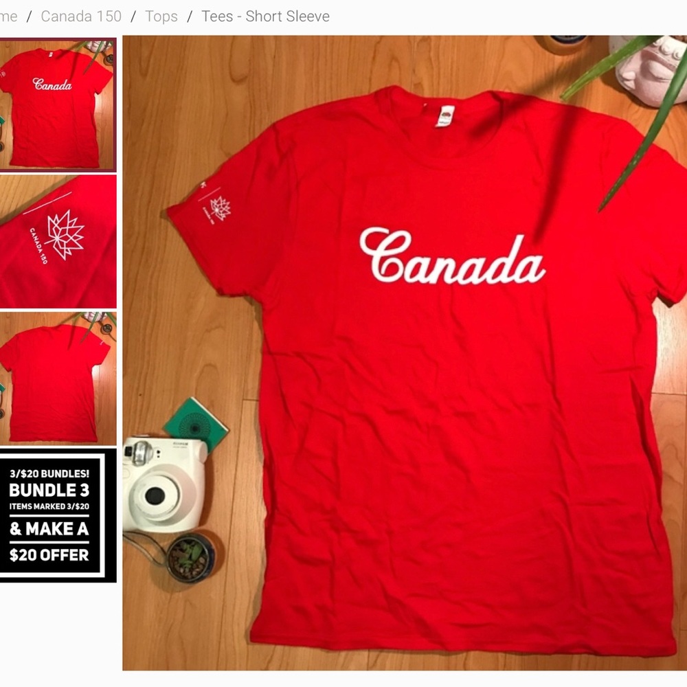 Canada red t shirt